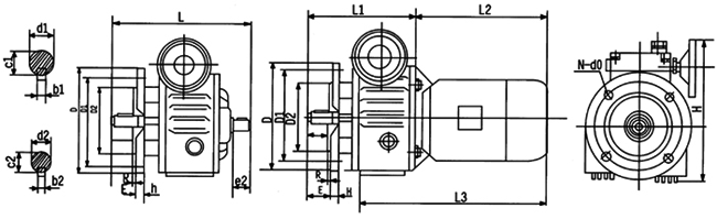 MBL（F）、MBL（F）Y基型法蘭式圖及安裝尺寸